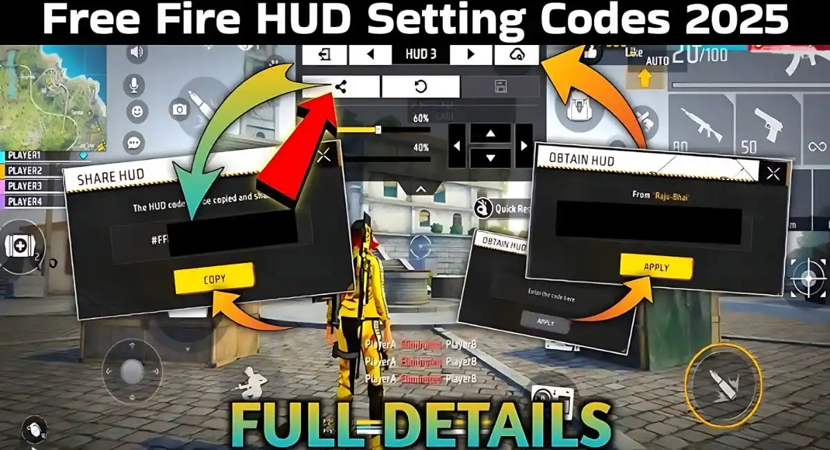 free fire hud code copy
